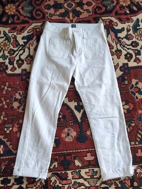 Gap White Patch Pocket Denim Jeans